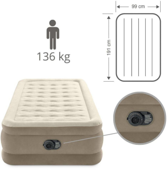 Preview: Intex Luftbett Ultra Plush Deluxe 99x191x46cm